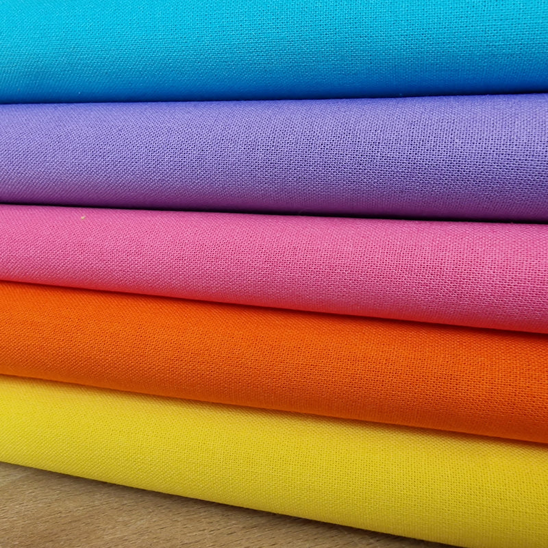 Unicorn Mane 5 piece Blender Fat Quarter Bundle, 100% cotton fabric, Ideal for patchwork