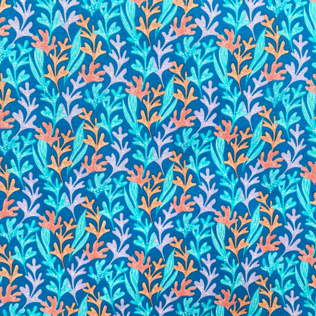 Seaweed Under The Sea 100% Cotton Fabric Sold Per 1/2 Metre