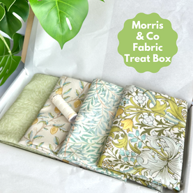 Morris & Co. Golden Lily 4 Piece FQ Bundle Plus Thread Treat Box