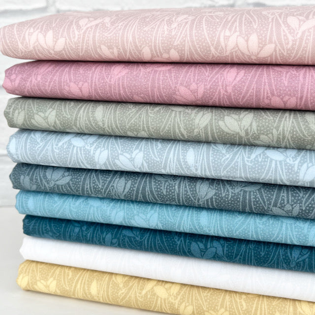 9 Piece Liberty Snowdrop Fat Quarter Bundle 100% Cotton Fabrics
