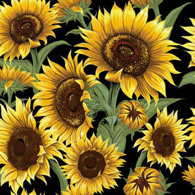 Sunflower Premium Fabric 100% cotton Sold Per Half Metre