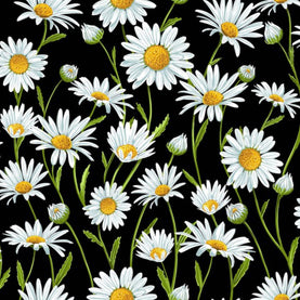 Daisy Premium Fabric 100% cotton Sold Per Half Metre