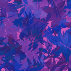 Artful Blooms Purple 100% Premium Cotton Fabric - Sold Per Half Metre