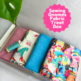 Sewing Gnomes 4 Piece FQ Bundle Plus Thread Treat Box