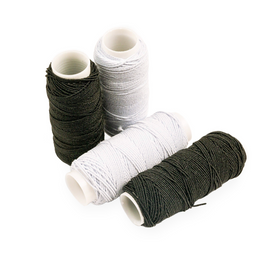 WHITE Shirring Elastic 0.6mm 20m Per Spool