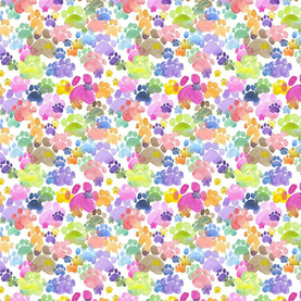 HALF PRICE Dear Stella Talk To The Paw Dog Fabric Premium Cotton Sold Per 1/2 Metre