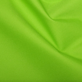 PRE-CUT FAULTY Lime Green PU Coated Water-Repellent Polyester 50cm x 145cm Wide