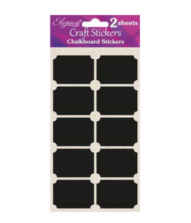 Chalkboard Small Rectangle Stickers