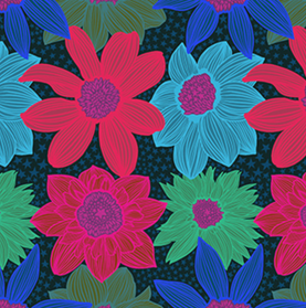 Fizz Floral 100% Premium Cotton Fabric | Jumpstart By Anna Maria