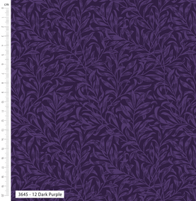Purple Willow Bough 100% Cotton Fabric - Sold Per Half Metre