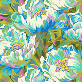 Peony Mirage Full Bloom By Figo Themed Premium Cotton Sold Per 1/2 Metre