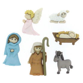The Nativity Dress It Up Buttons