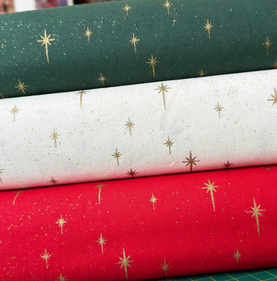 3 Piece HALF METRE Bundle Shining Star 100% Cotton Fabrics