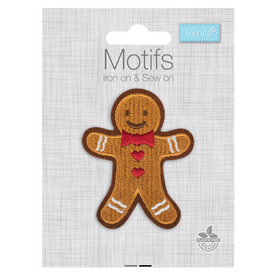 Trimits Gingerbread Man Iron-On Christmas Motif
