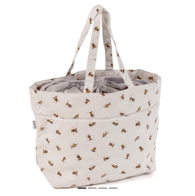 Drawstring Bee Themed Project Bag