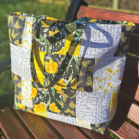 Large Patchwork Tote Bag Video Tutorial *Digital Product*