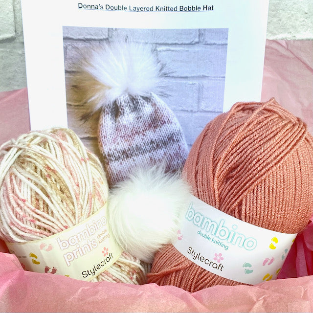 Donna's Double Layered Bobble Hat kit