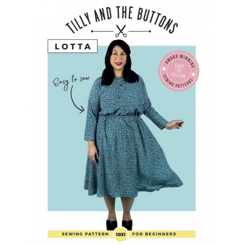 Tilly and the Buttons Lotta Dress Printed Sewing Pattern Sizes UK 6 - 24