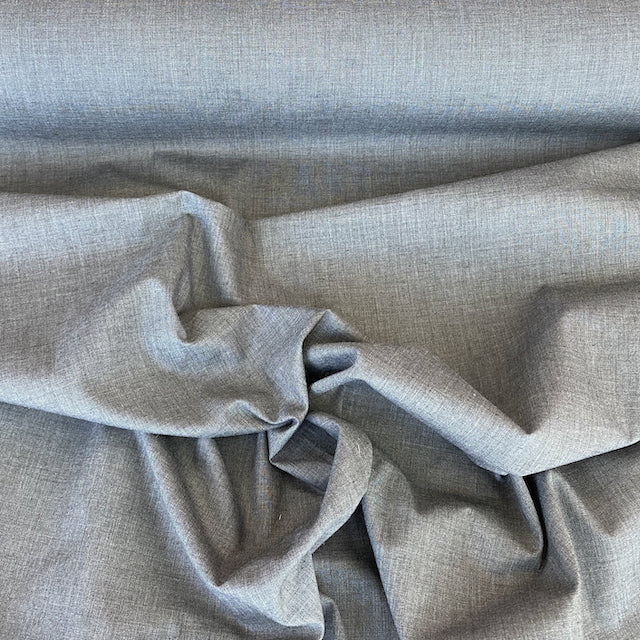 School Grey plain polycotton fabric