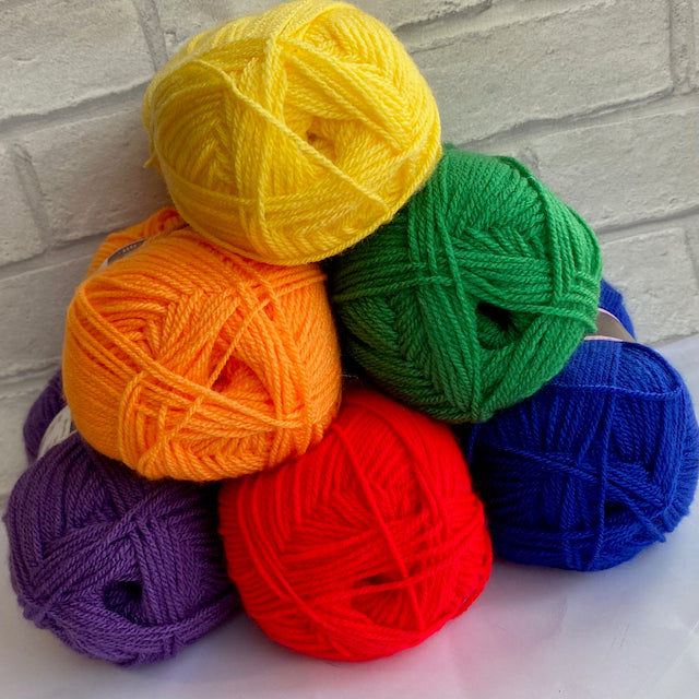 Rainbow bundle of Stylecraft Special DK yarn