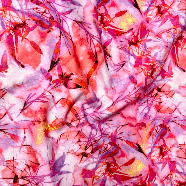 Timeless Treasures Neon Nature Pink 100% Cotton Per 1/2 Metre