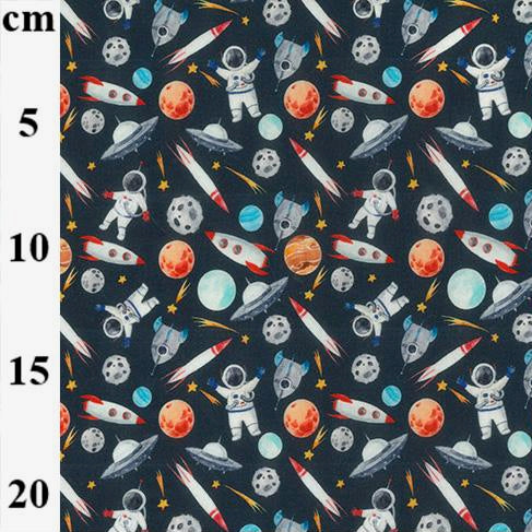 Astronaut & space themed design 100% Cotton Fabric, 60 inches wide (150cm) sold per  Half  Metre ~