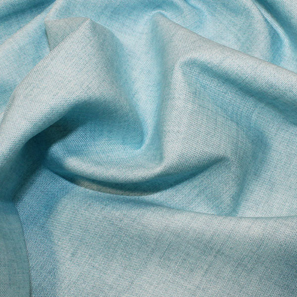 12. Aqua 100% cotton linen effect fabric