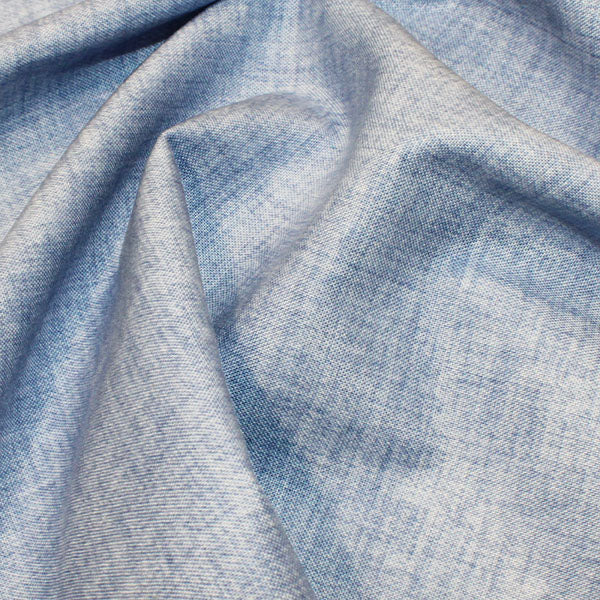 7. Chambray 100% cotton linen effect fabric