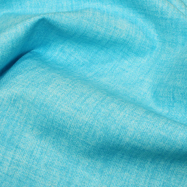13. Turquoise 100% cotton linen effect fabric