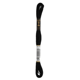 Black Anchor Embroidery Thread 8M Skein