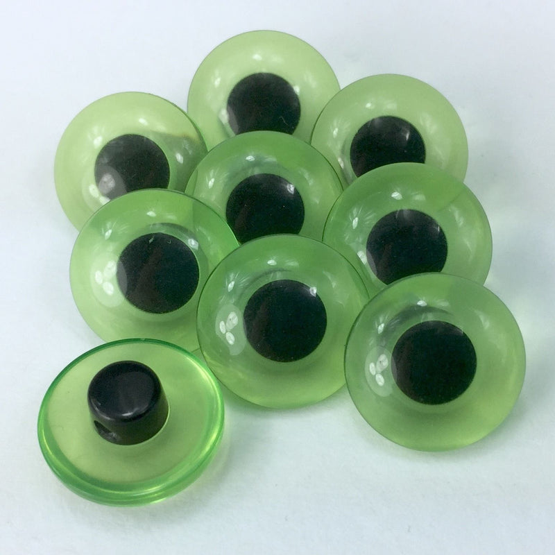 Sew On Animal Eyes Button - Green