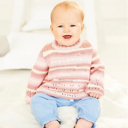 Stylecraft Cardigan and Sweater Birth- 5 years in Bambino DK - Pattern 9846