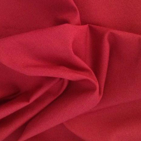 Scarlet Red cotton poplin fabric