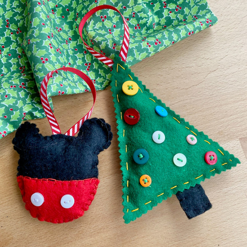 Easy to Make: Felted Christmas Tree Decorations