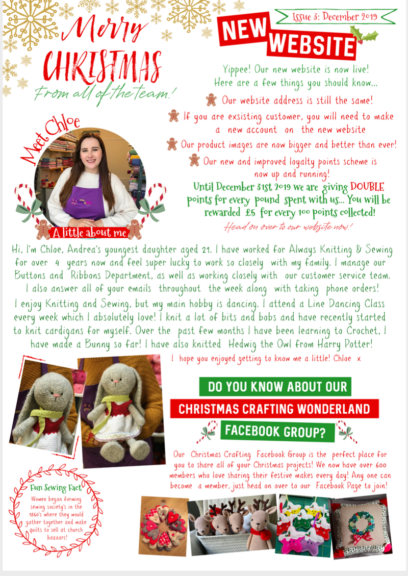 Christmas Newsletter 2019