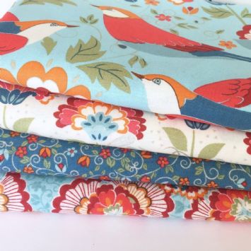 Twitter Birds Cotton Fabric at Always Knitting and Sewing Online Shop