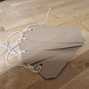 Strung Brown Paper Tags - Pack of 10