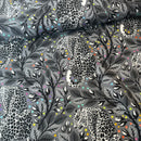 Grey Work Cheetah By Tula Pink 100% Premium Cotton Fabric 112cm Wide Per 1/2 Metre