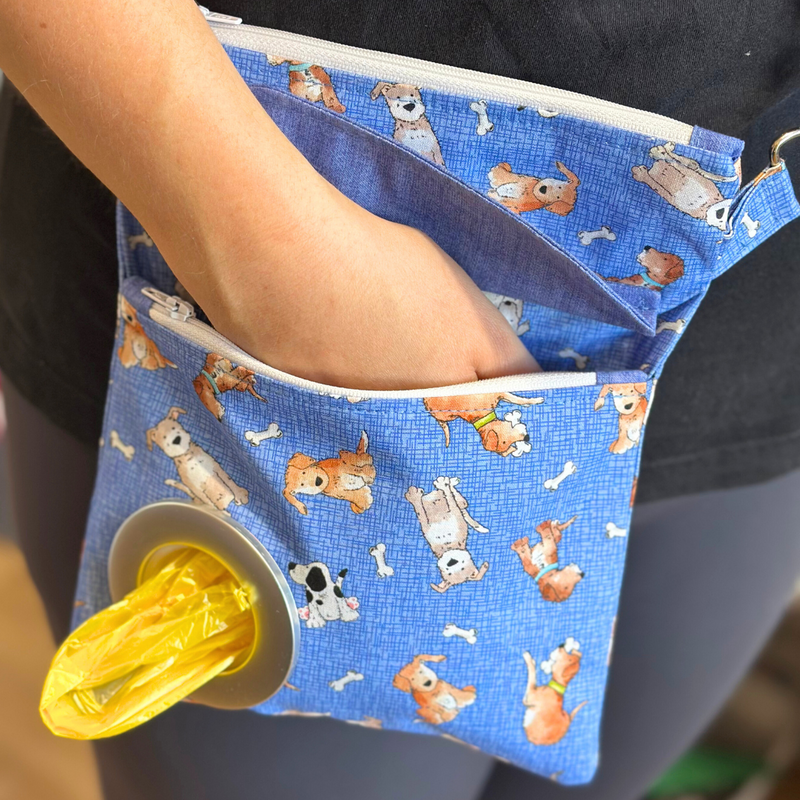 Blue Version: Marion's Dog Walking Bag Fabric Bundle *Does Not Include Video Tutorial*