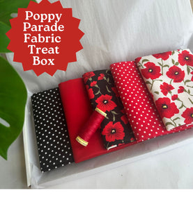 Poppy Parade 5 Piece FQ Bundle Plus Thread Treat Box