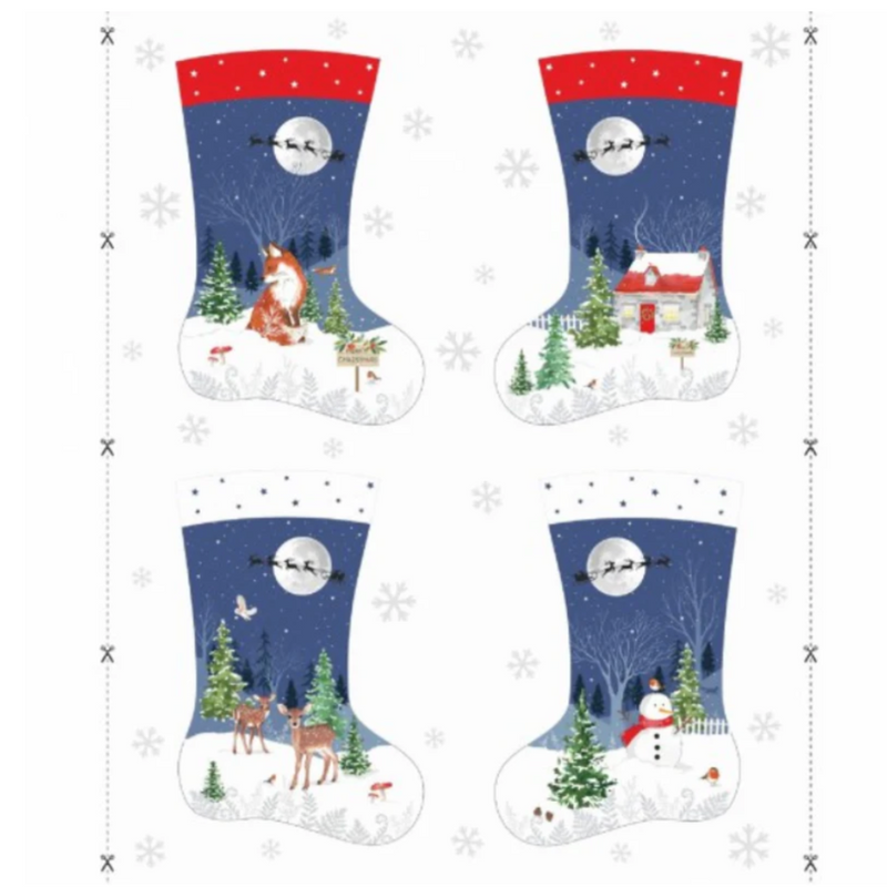 Winter Moon Stocking Panel Kit