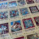 12 Days Of Christmas 100% Premium Cotton Fabric | 12 Inch Piece Includes 3 Full 12 Days