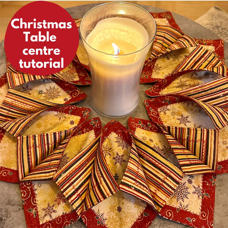 Christmas Table Centre Sewing Video Tutorial, suitable for beginners