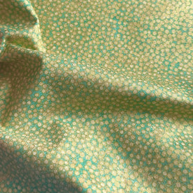 Green & Gold Shimmer Metallic 100% Premium Cotton Fabric Sold Per 1/2 Metre, 112cm Wide