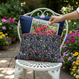 'The Garden' Piped Book Cushion Project Pack (For Stitchi Club Members) *Does Not Include Video Tutorial*