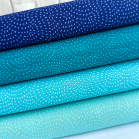 Dashwood, OCEAN MIST Blender 4 piece HALF METRE Bundle  100% Premium Cotton Fabric