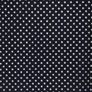 LAST PIECE 1.5 Inches Black Polycotton Polka Dot fabric