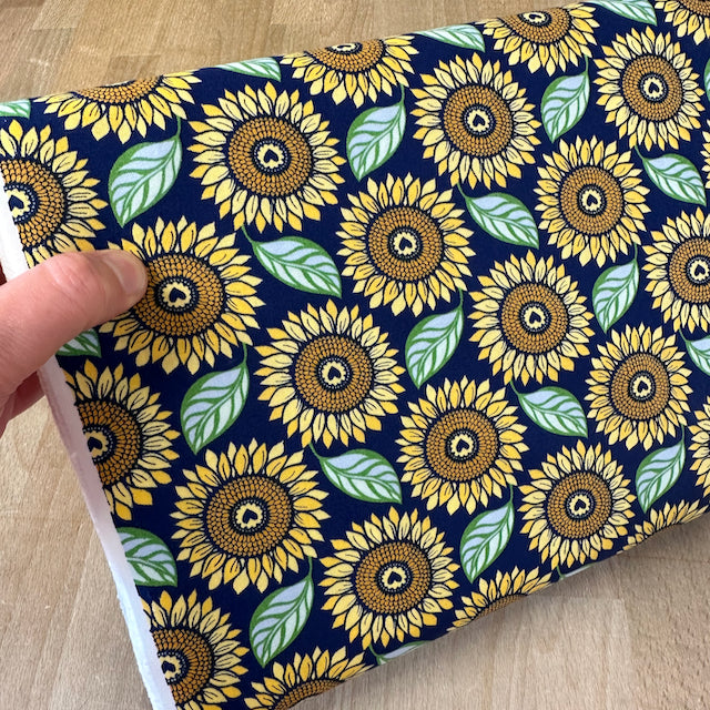 Moda Sunflowers in my Heart, 100% Cotton Fabric, 44 inches wide, sold per half metre
