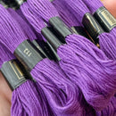 Purple Embroidery Thread 100% Cotton Colour 113 Sold Per 2