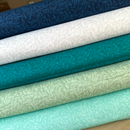 Sea Glass Willow Bough 5 Piece 100% Cotton Fabric Bundle